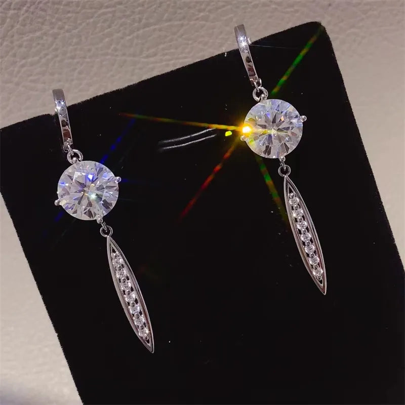 Trendsi 10 carat drop earrings featuring sparkling stones and elegant design for special occasions