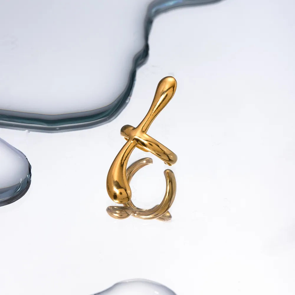 Trendsi modern gold cuff jewelry with a sleek design and shiny finish for elegant styling