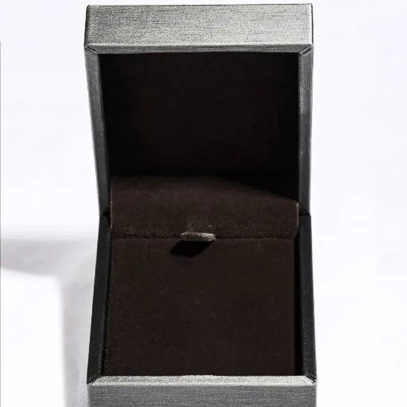 Elegant empty jewelry box for 1.26 carat moissanite pendant, perfect for gifting or storage