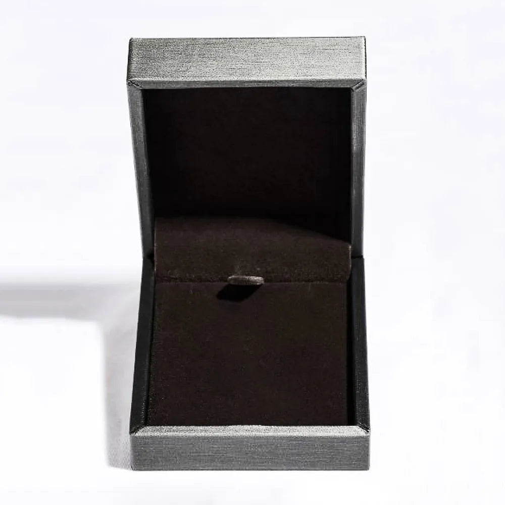 Elegant empty jewelry box for displaying the Starry Sky Necklace with a sleek design