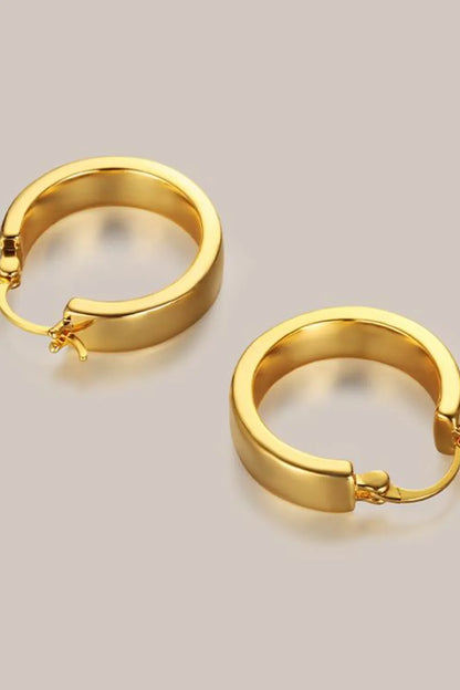 Affordable gold hoop earrings with a sleek design for everyday wear and versatile styling
