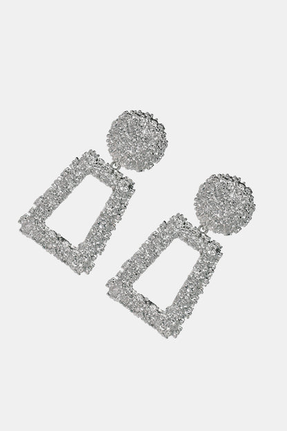 Trendsi sparkling geometric dangle earrings with a bold design and elegant shine
