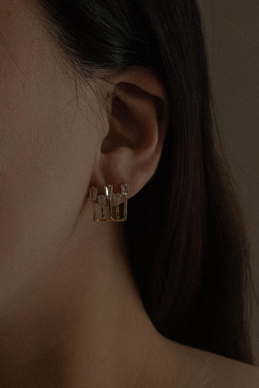 Elegant Lovoda gold kalimba earrings with a unique design for stylish accessories